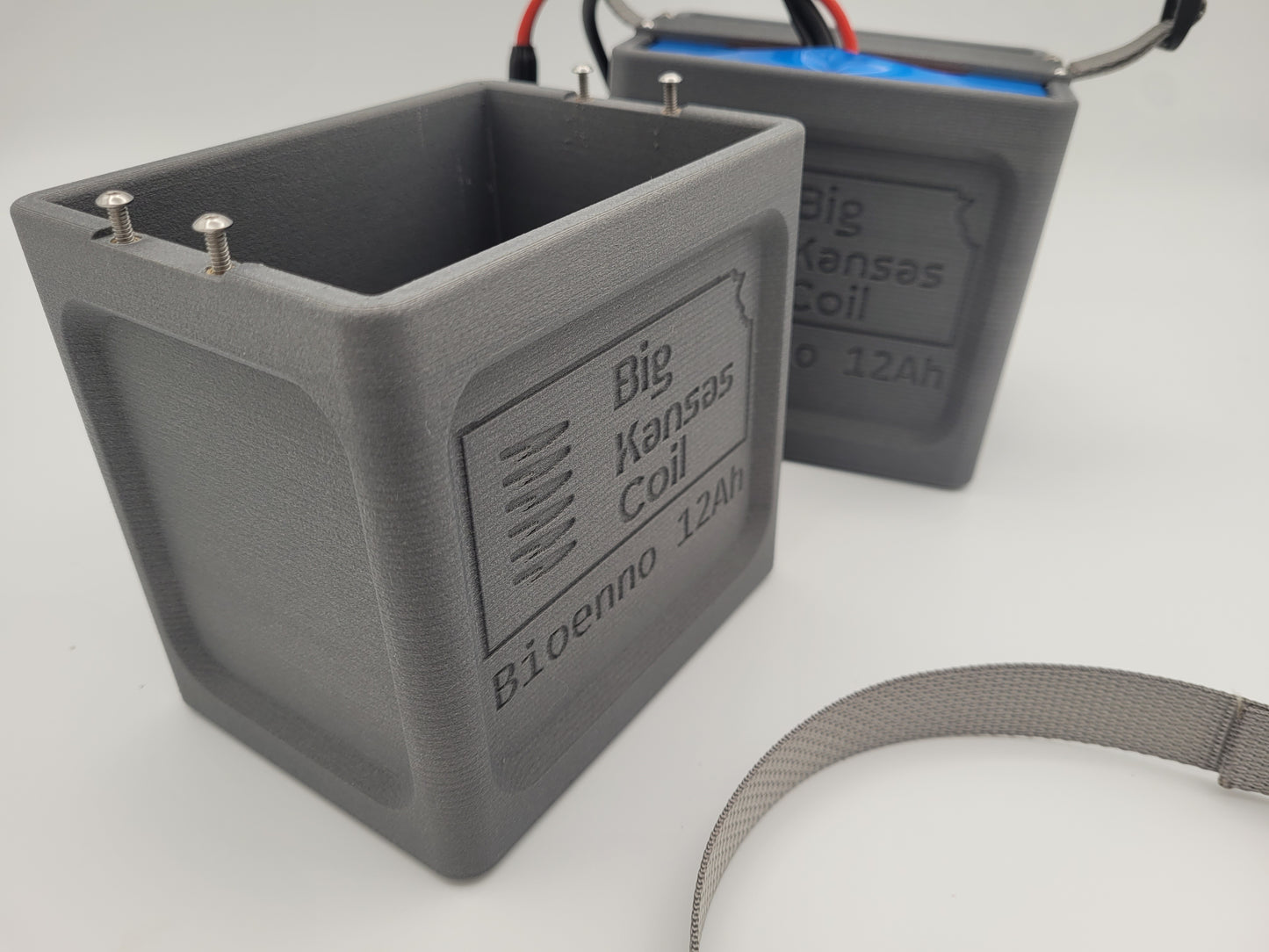 Empty Bioenno armor shell with full one in back